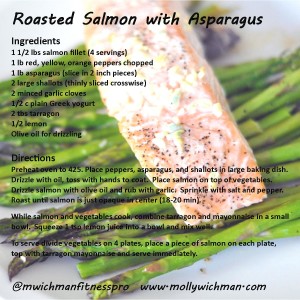 Life Transformations Personal Trainers in Lee’s Summit love to share healthy recipes for clients and our community.  Try out this tasty recipe as a snack for you and your family. Try out this tasty recipe for  Roasted Salmon with Asparagus.    This is great for a healthy dinner.